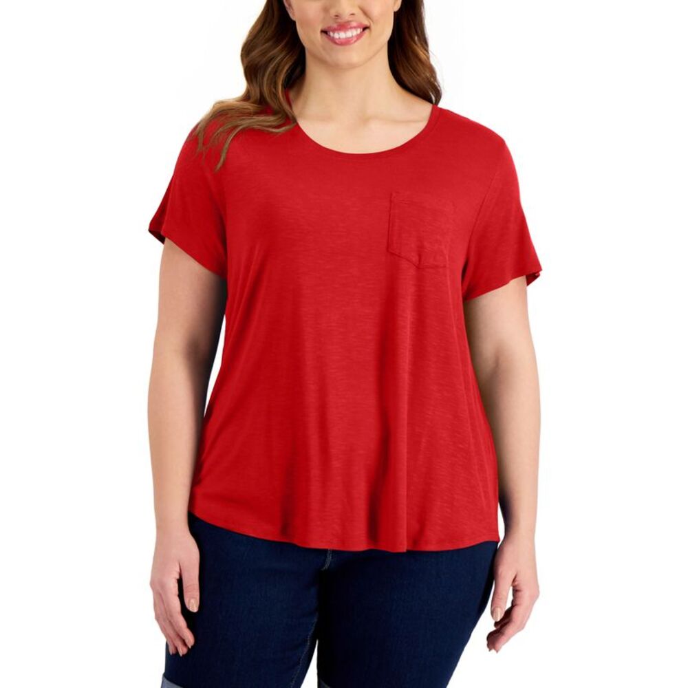 Style & Co Plus Size One Pocket T-Shirt